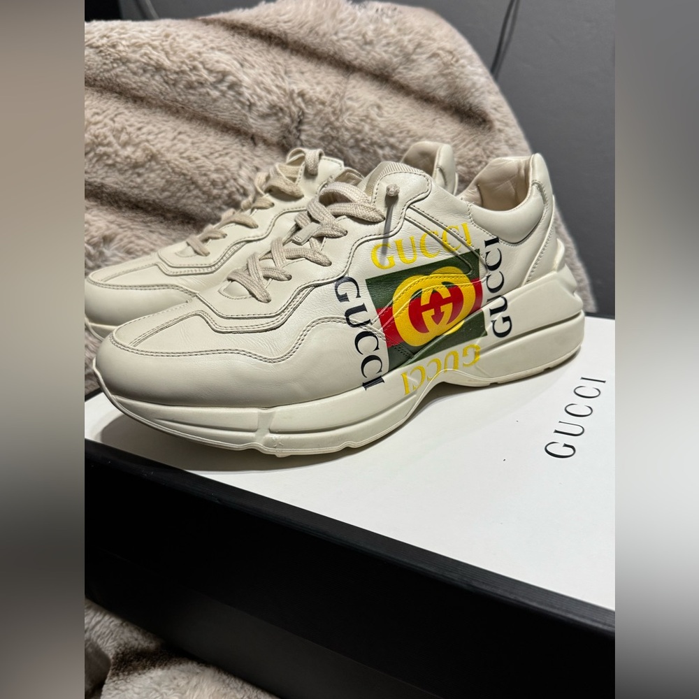 Gucci Rhyton Leather Sneaker 'Vintage Logo’ 2020
